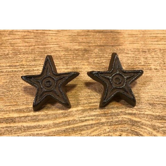 ONE Cast Iron Rustic Star Drawer Pull 10310 - Picture 4 of 12